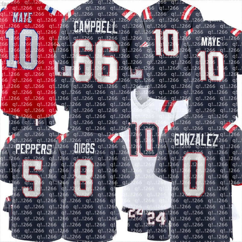 Will Campbell Hunter Henry Antonio Gibson Austin Hooper Jabrill Peppers Keion White Demario Douglas Kayshon Boutte Raekwon McMillan Football NFL Patriots Jersey