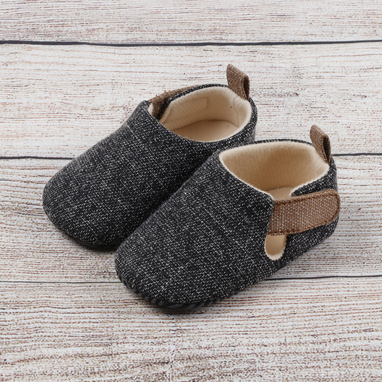 Newborn Baby Cribs Shoes Infant Soft Non-slip First Walkers Kidsnest Winter Warm Casual Shoes Sizes 0-18M K1162