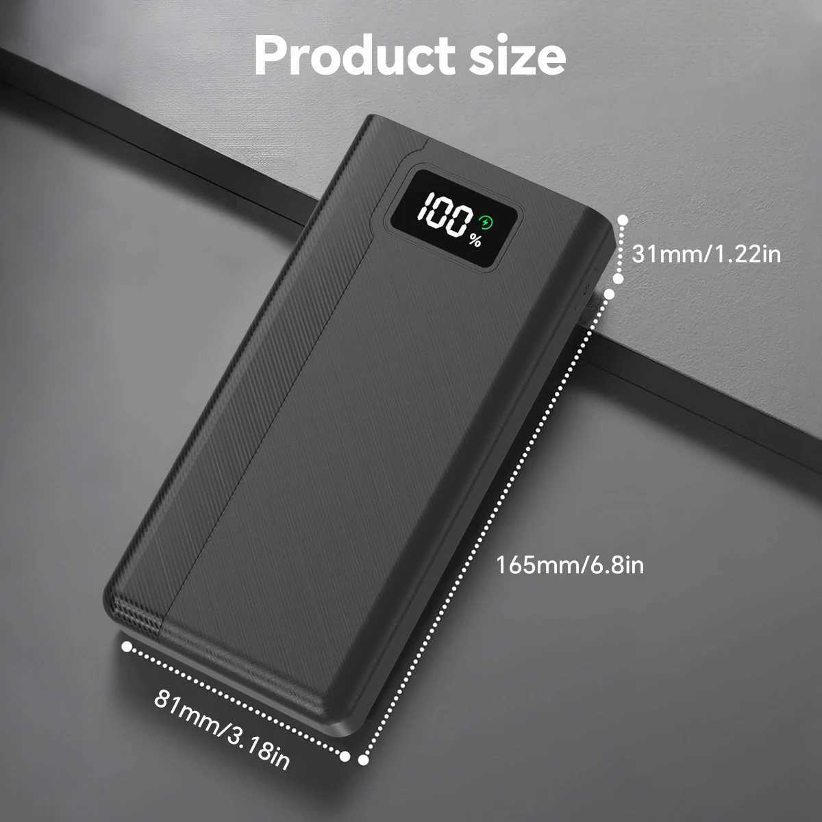 40000mAh Portable Large Capacity Mobile Power Bank 4 Outputs And 3 Inputs With LED Power Display Suitable For Most Electronic J251114
