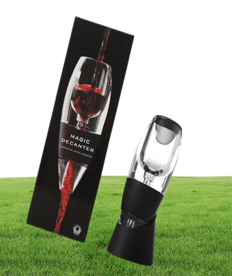 Red Wine Aerator Filter Bar Tools Magic Quick Decanter Essential Set Sediment Pouch Travel with Retail Box4129439