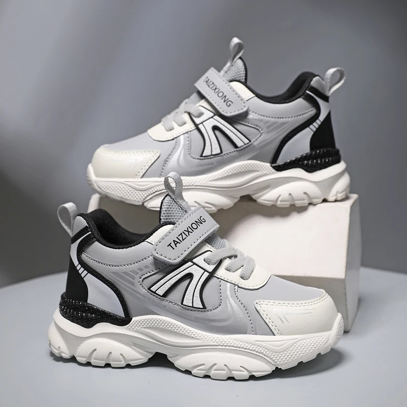 Kids Sneakers Casual Sports Shoes for Children n PU Leather Boys Fashion Printed Running Trainers 251022