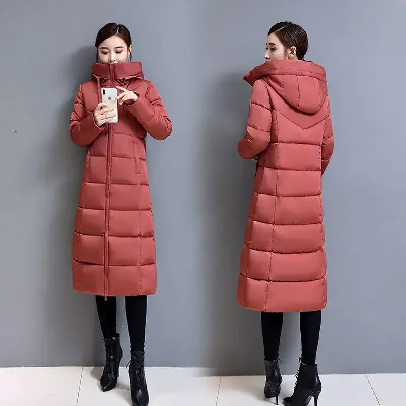 Very Warm Cold Trench Coat for Women Ultra Light Womens Jackets Winter Long Down Jacket Lightweight Padded Trend Parkas 251017