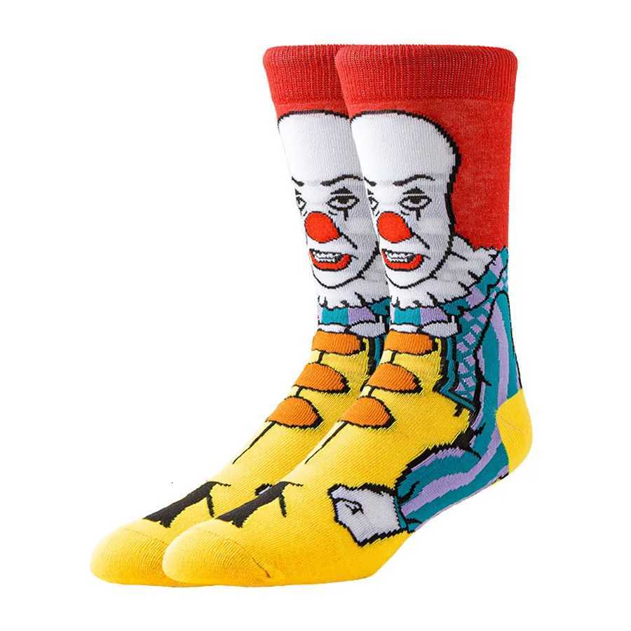 102030Pairs random color Men Women Cartoon Anime Socks Christmas Halloween Novelty Funny Socks W251022
