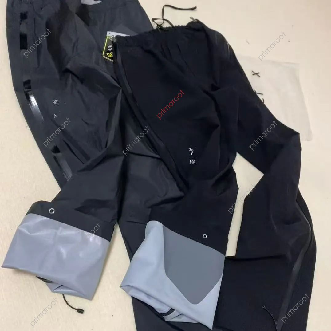 Designer Arterix Pants Ski Mens Pant Rain Hiking Trousers Lightweight Waterproof Over Windproof Full Zipper Sweatpants Outdoor a9a