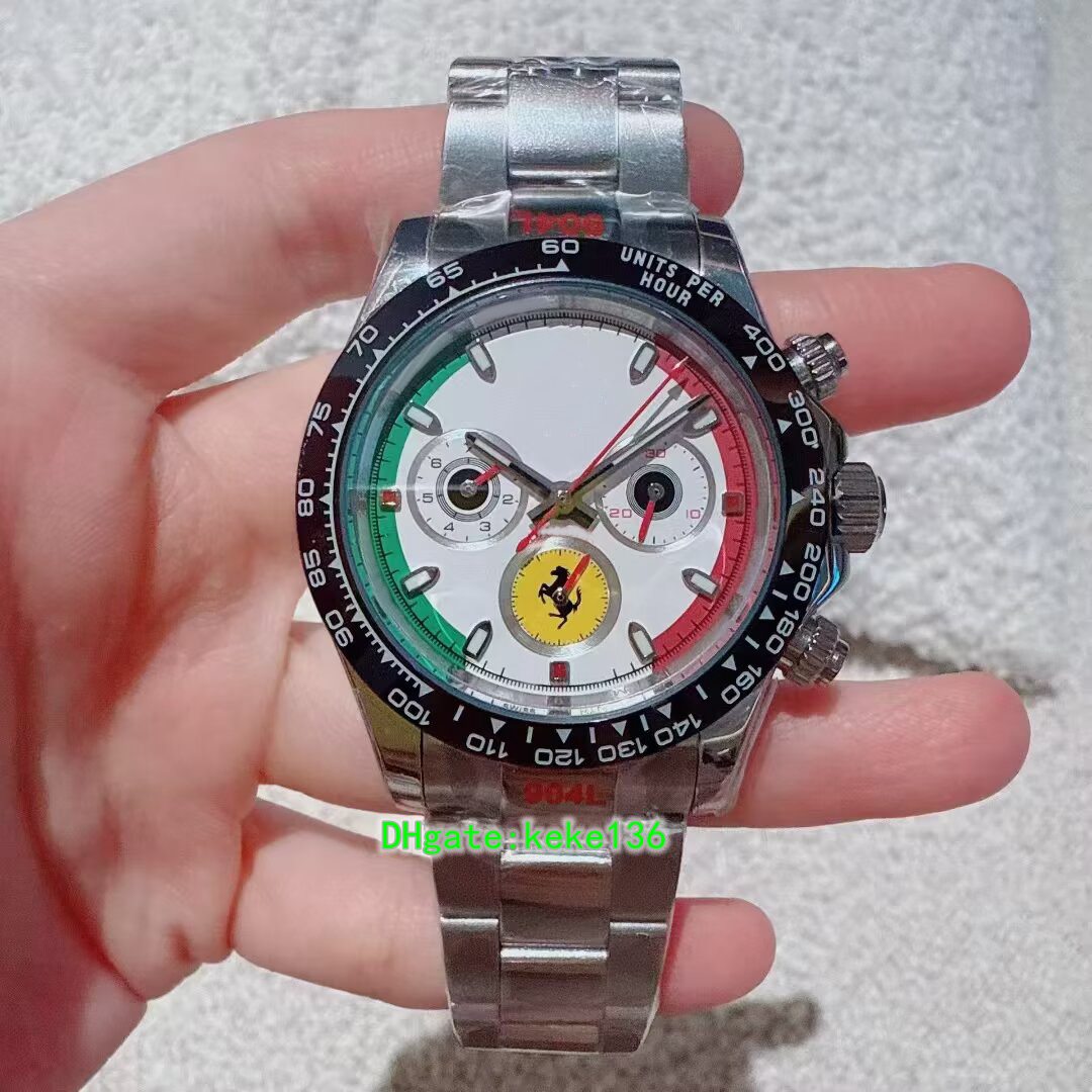 DIW 4 Colors U1F Excellent quality mens watches 40mm Stainless Steel Sapphire Glass red green man watch Automatic mechanical movement Mr wristwatches