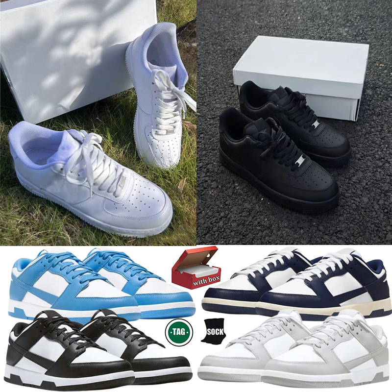 Designer shoes Men Women One Casual shoes skate Low Sneakers Skeleton Black White Gum Mocha Grery University Blue Pink mens Trainers size 36-45