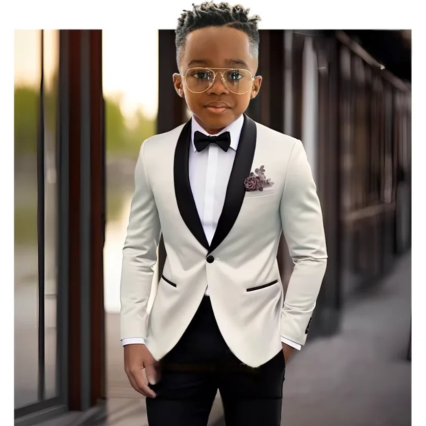 Suit For Boy 2 Piece Blazer Pant Sets Wear Birthday Stage Child Slim Fit Wedding Suit Set Formal Performance Costumes 216 Years 251021