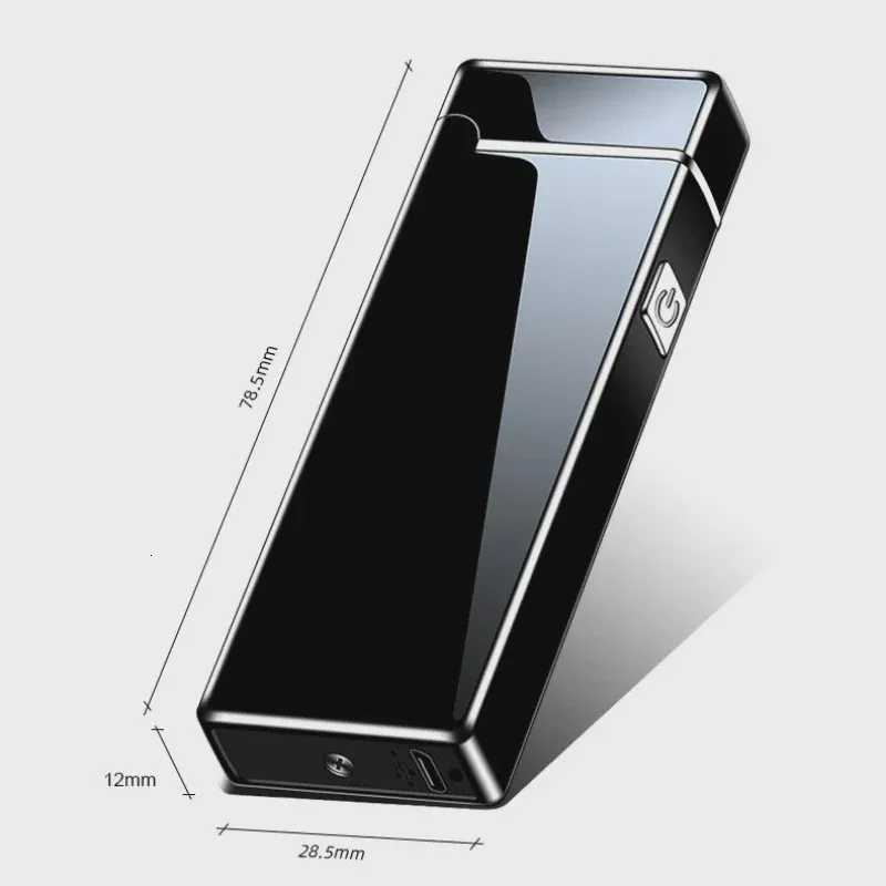 Electric Lighter Rechargeable Windproof Flameless Plasmas Torch USB Dual Arc Cigars Lighters for Dad Present C251022