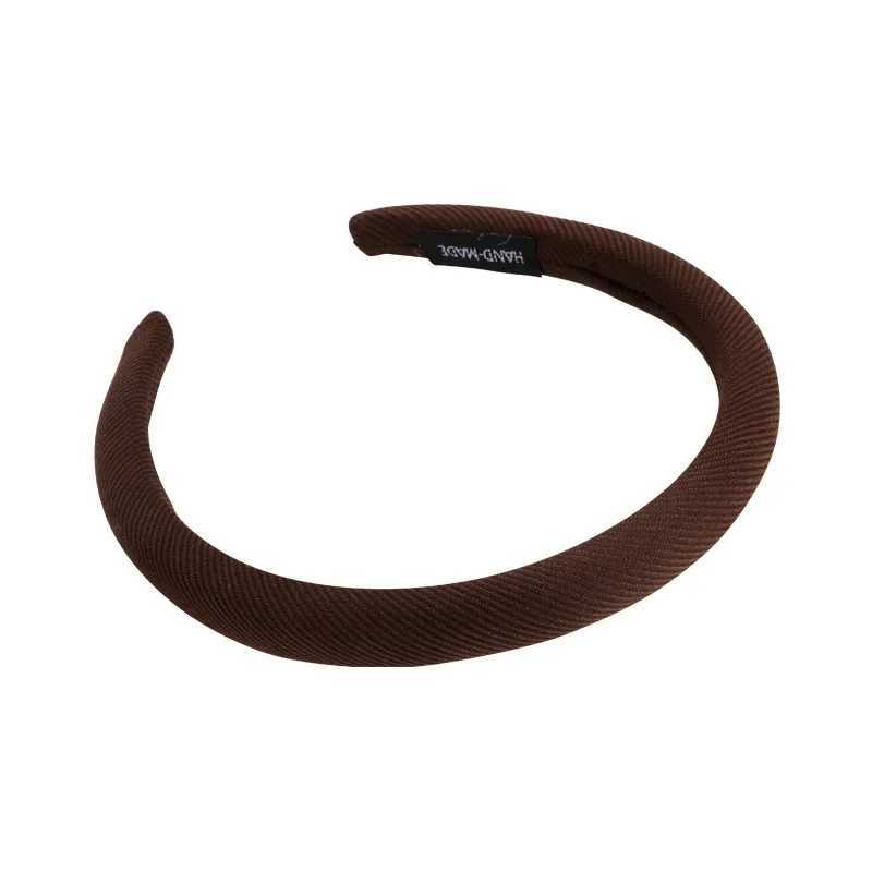 Retro CoffeeColored Pinstriped Headbands Sponge Hair Band for Womans Girl Elegant Hair Hoop Lady Fashion Hair Accessories New V251022