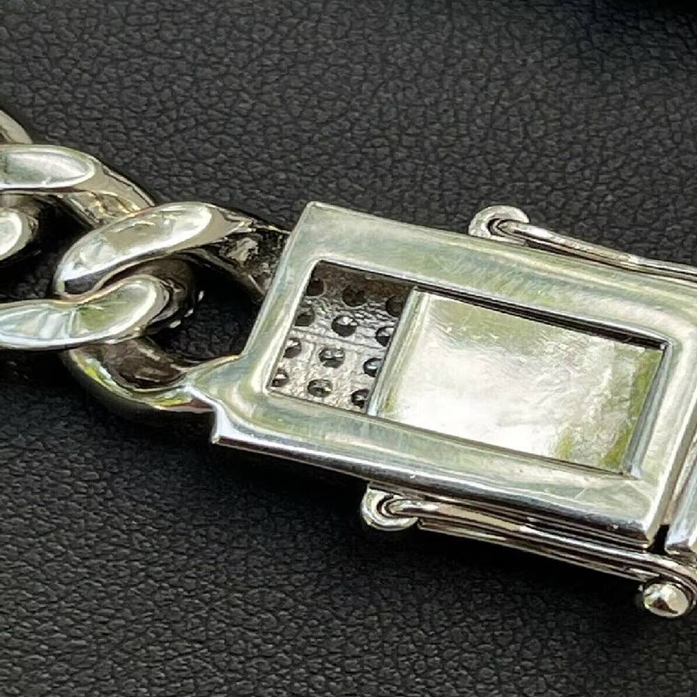 Iced Out Moissanite Diamond Cuban Chain Elegant Jewelry for Men