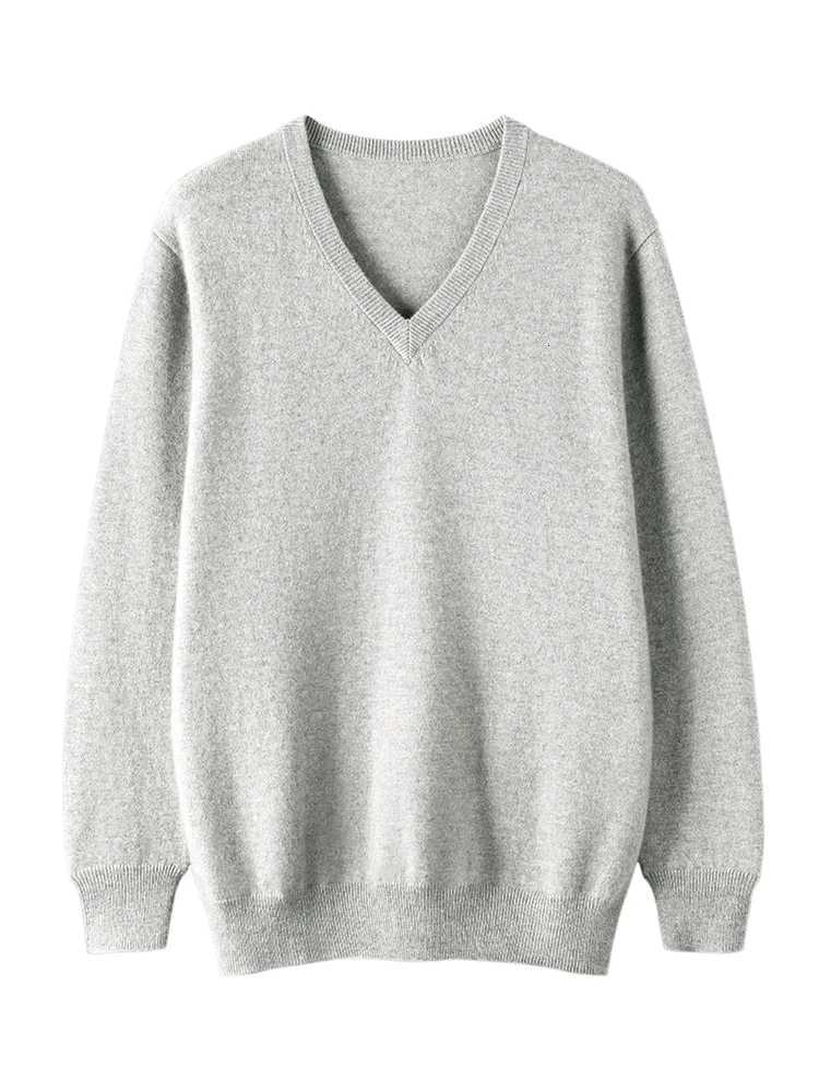 Basic Autumn Winter Men Sweater Classic 100 Cashmere Knitwear Smart Casual Pullover Solid Long Sleeve Clothing Tops Man JumperXJ251022