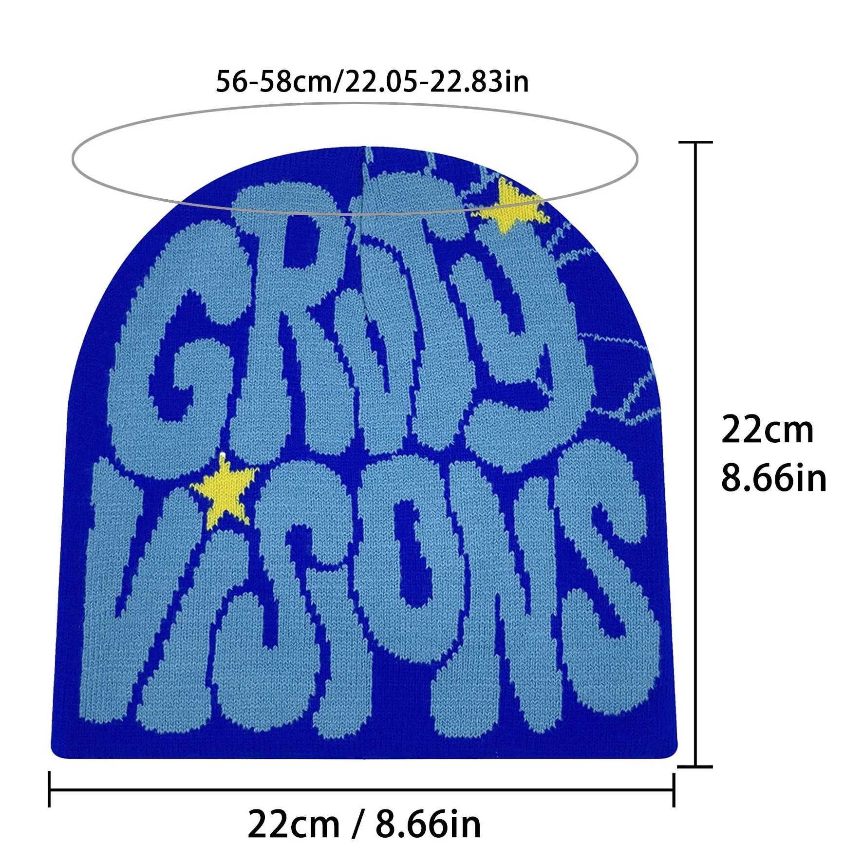 1PC Knitting Cap Men Women Paragraph Quality Beanie Cap Y2k Warm Fashion Hundred Take Ins New Net Red Design Sense Niche Cold Ca J251022