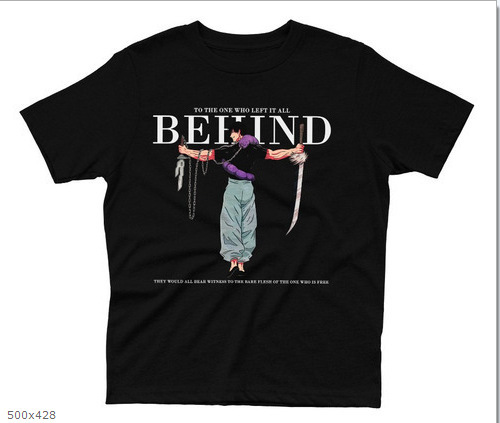 Vintage American Comic Print Short Sleeve T-Shirt - Cotton - TT8741