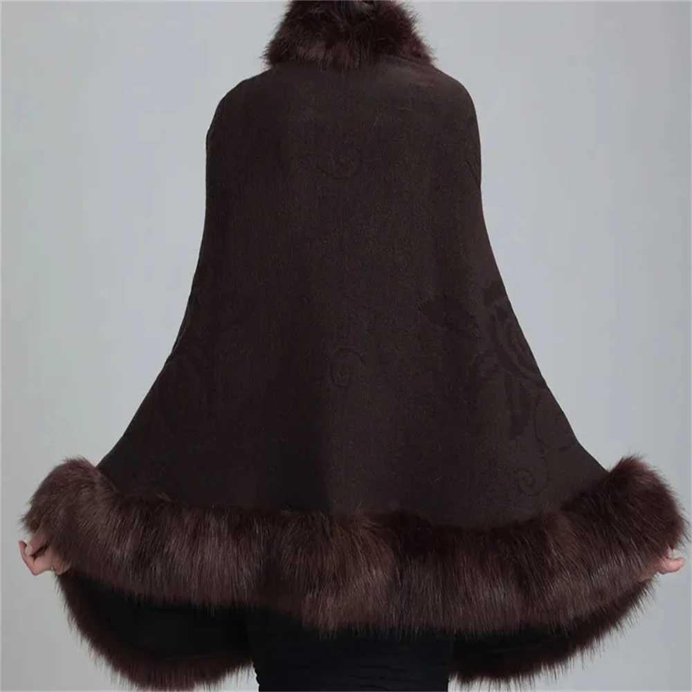 13 Colors Open Stitch Long BAWting SLeeves Wedding Party ShAWl Embossing Floral Poncho CAPe Faux Fur Neck Cloak Knitted Coat J251129