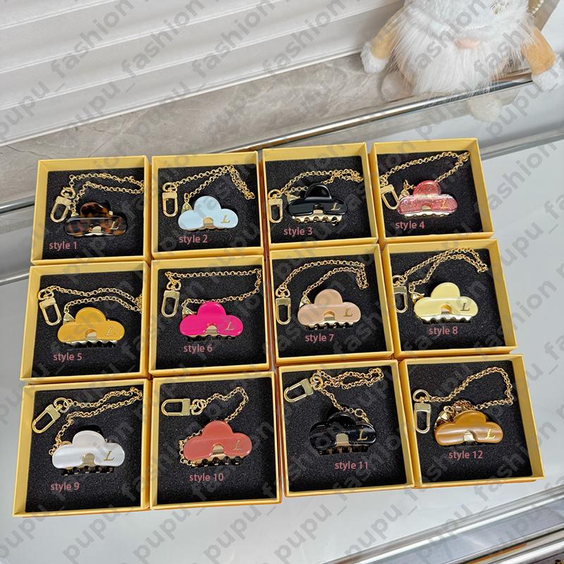 Hair Clip Bag Charm Designer Wallet Sunflower Plush Bag Charm Murakami Cerise Designer Metal Keychain Bags Iconic Key Holder Bag Decoration Bag Pendant With Box