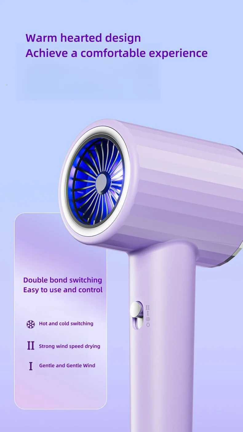 High Speed Electric Turbine Airflow LowNoise Constant Temperature Fast Drying Hair Dryer EUUSUKAU Plug for Home SalonsXJ251022