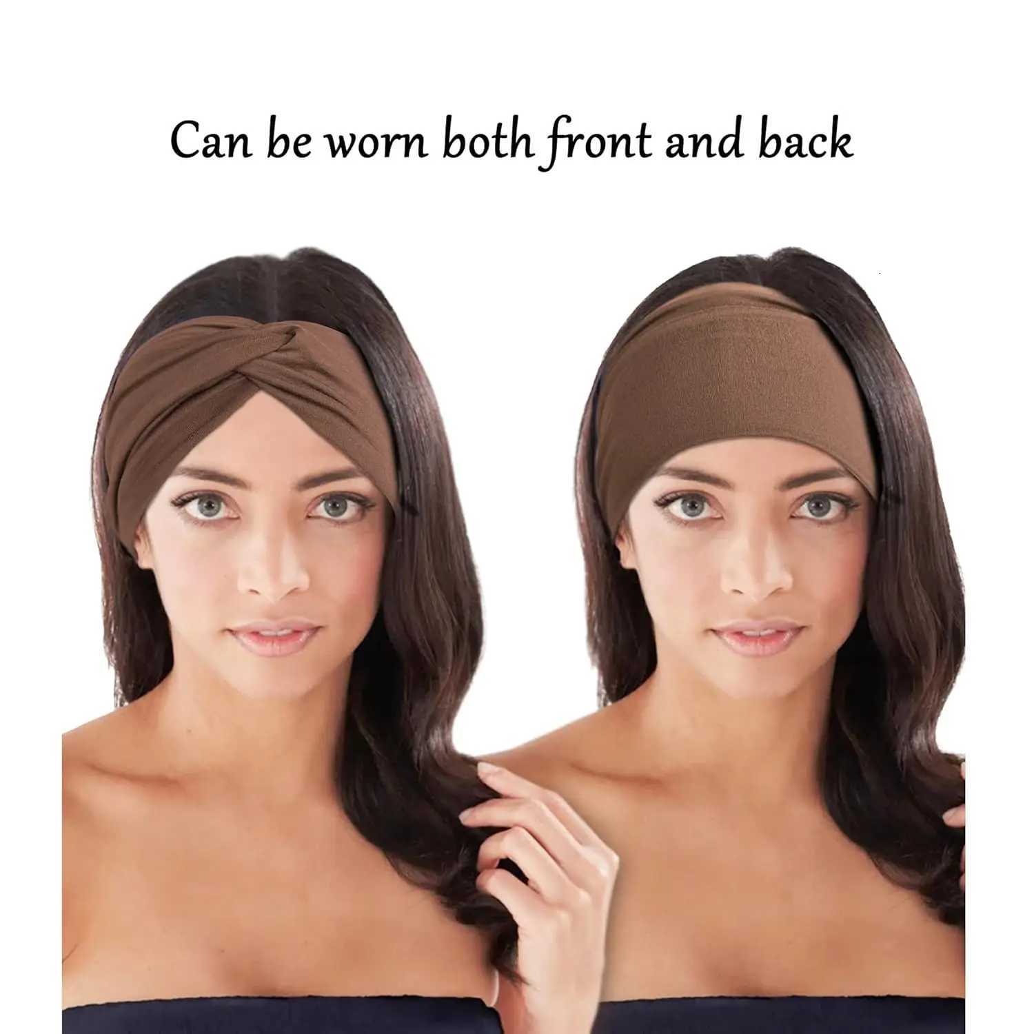 Women Headbands African Wide Hair Wrap Turban Twist Headband for Women Large Sport Workout Stretch Nonslip Big Hair Bands V251022