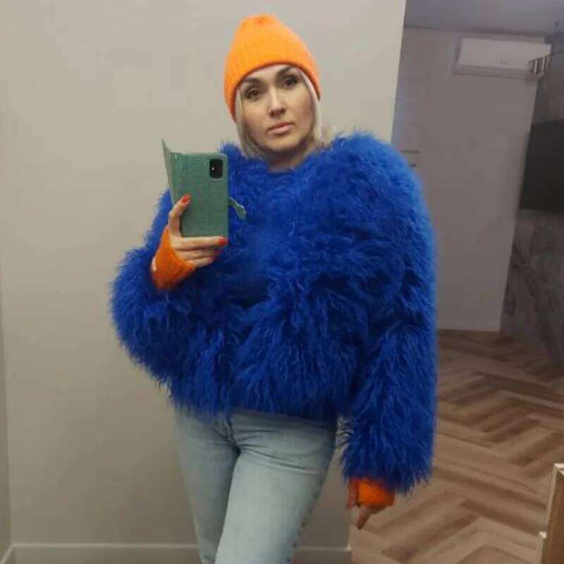 Autumn Winter 18 Colors Faux Coat and Jackets Women Casual Warm Round Neck Fluffy Fur Coats Female