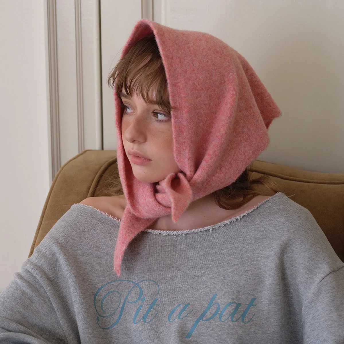 Knitted Scarf Women 31 Wool Winter Warm Scarves Bright stripe Design Thickened Shawl Soft Triangle Neck 2025 NEW J251022