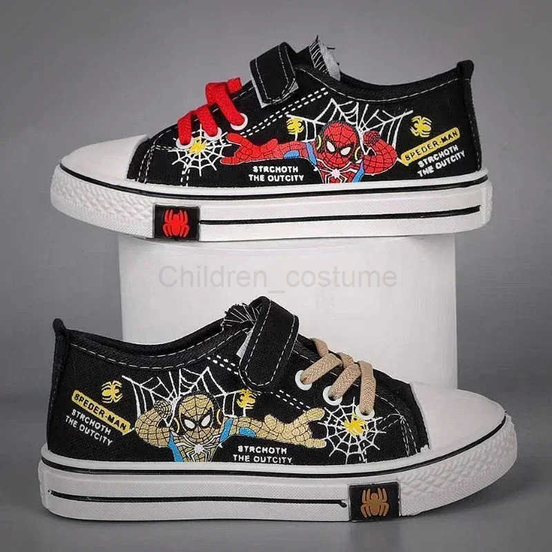 Disney Spiderman Children Canvas Shoes Girls Running Sneakers Spring Fashion Teenager Kid H251022