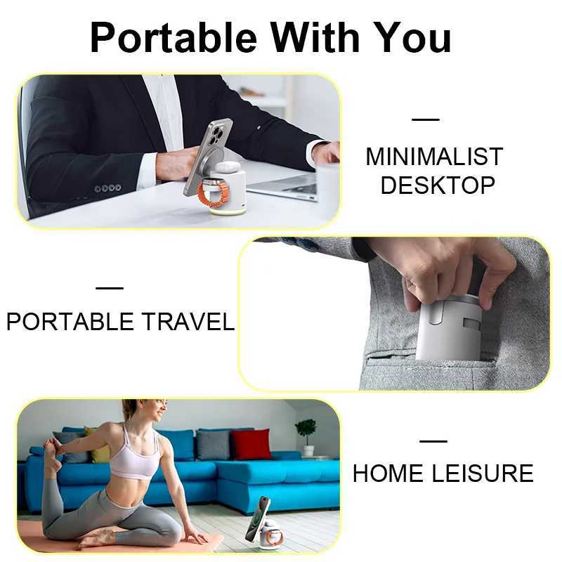 2025 New Qi2 Wireless Charger 3in1 Fast Charging Station Stand Folding Holder for iPhone 16 15 14 Pro Max Airpods Watch J251114