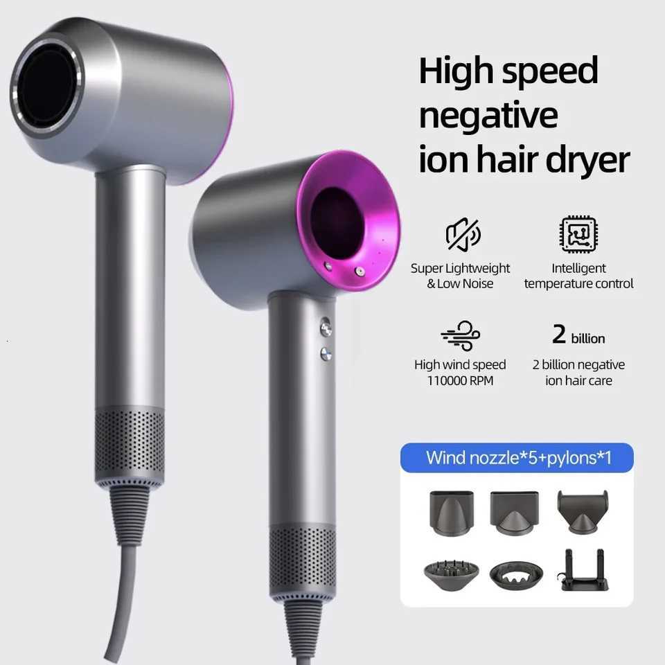 hair dryer with high speed and no blades High power silent and quick drying Portable Negative ion suitable for home annd travelXJ251022