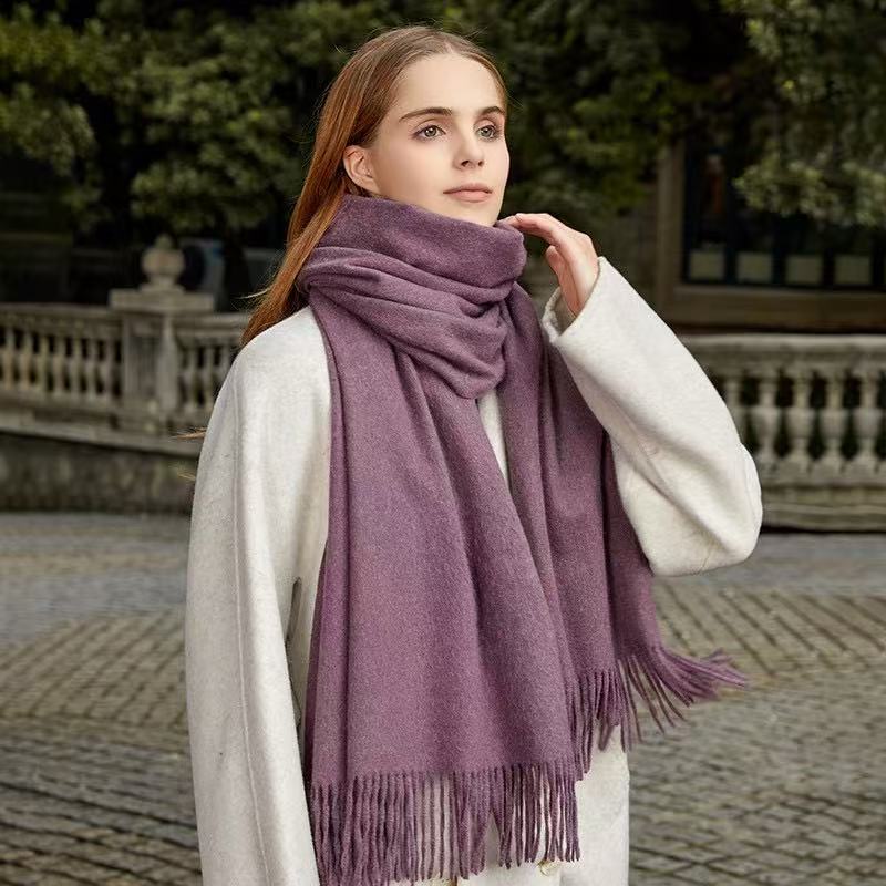 T2129 cashmere scarf women autumn and winter solid color ladies