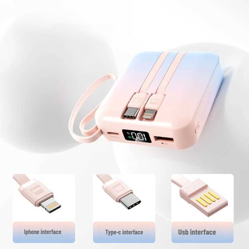 2025 New PD225W Selfequipped Mini Power Bank Super Fast Charging 20000 MA Large Capacity Mobile Power Supply Portable J251114