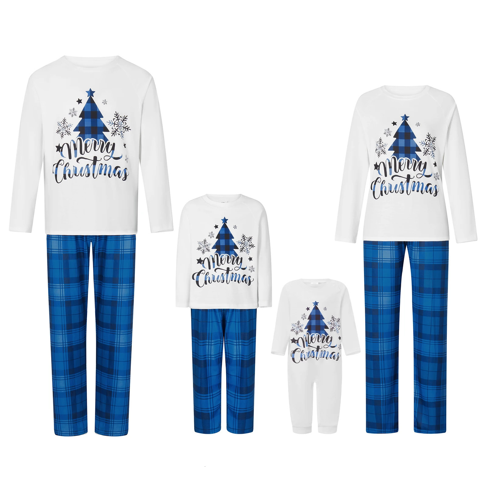MISOWMNJOY Family Matching Clothes Christmas Pajamas Mother Kids Baby Pyjamas Set Sleepwear Dad Mom And Daughter Son Outfits 251021