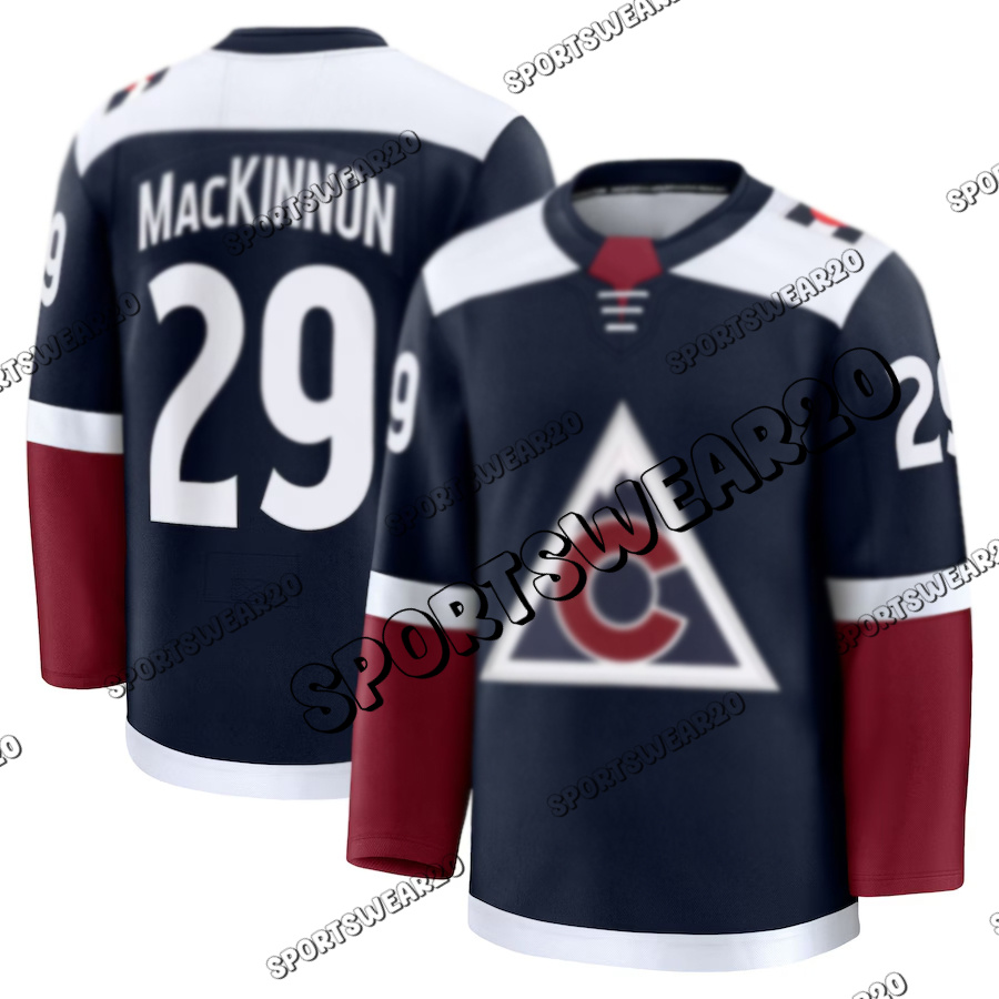 #29 Nathan MacKinnon Colorados city Avalanche Jersey #8 Cale Makar #92 Gabriel Landeskog #96 Mikko Rantanen Hockey Jerseys