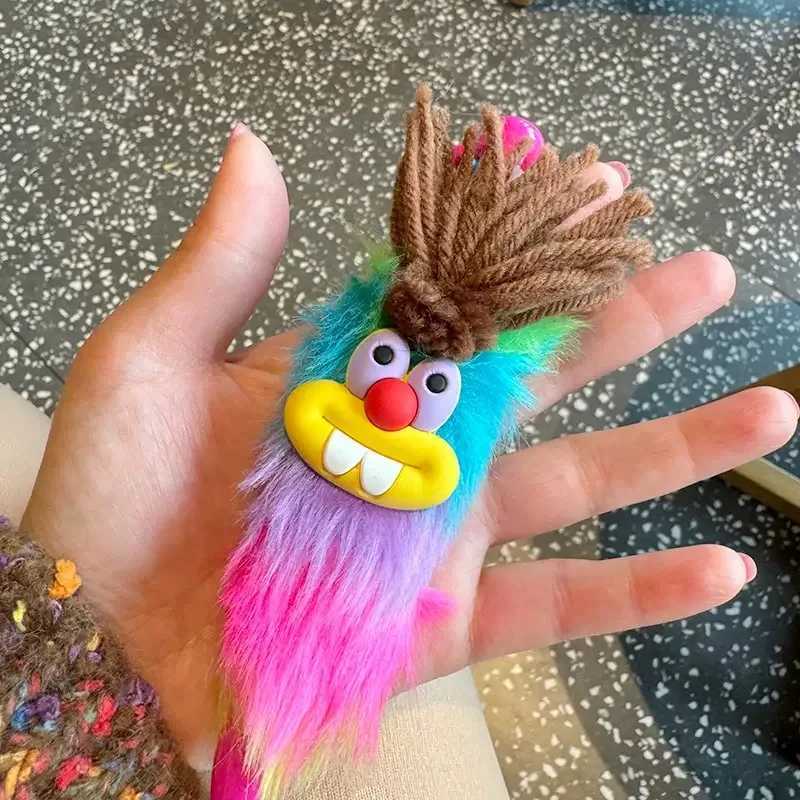 4Pcs Colorful Cute Plush Rabbit Black Ballpoint Pen for School Students Or Office Use Writing Stationery Student Exam Pens J251022