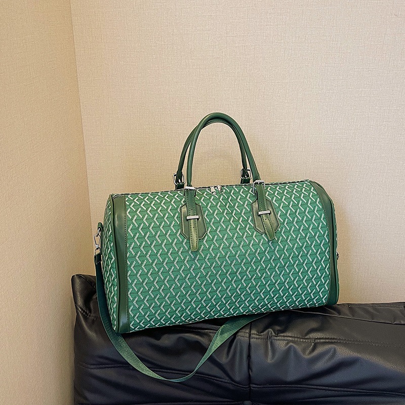 New Lingge Travel Bag Large Capacity Waterproof Shoulder Cross-Body Handbag Trend All Luggage Boarding Bag 2025s hot