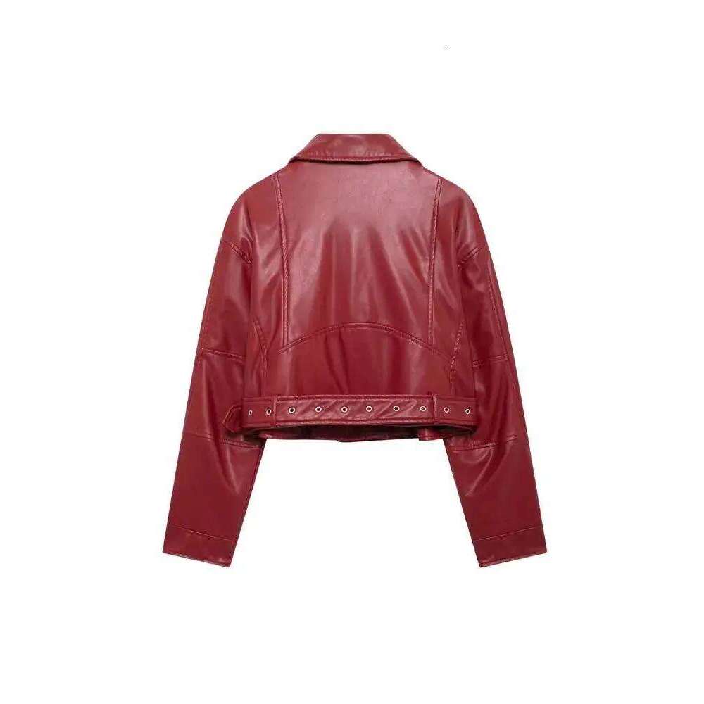 Faux Leather Moto & Biker Jacket for Women, Long Sleeve Coat, Front Zipper, Female Outerwear, Chic Tops, Fashion