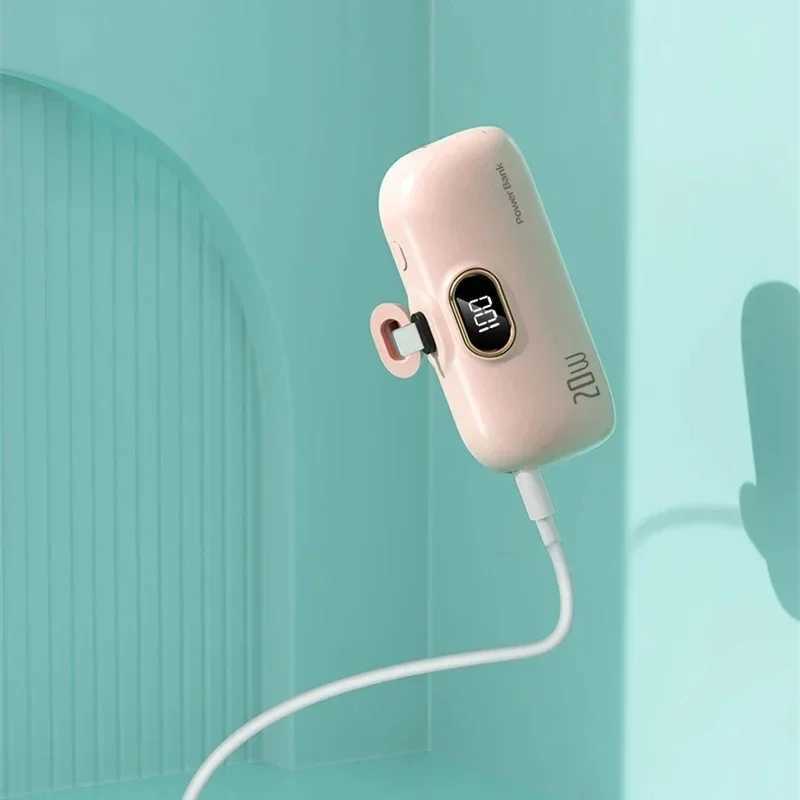 Mini Capsule Wireless Power Bank 30000mAh Mobile Power Supply Emergency External Battery Fast Charger For Typec iPhone J251114