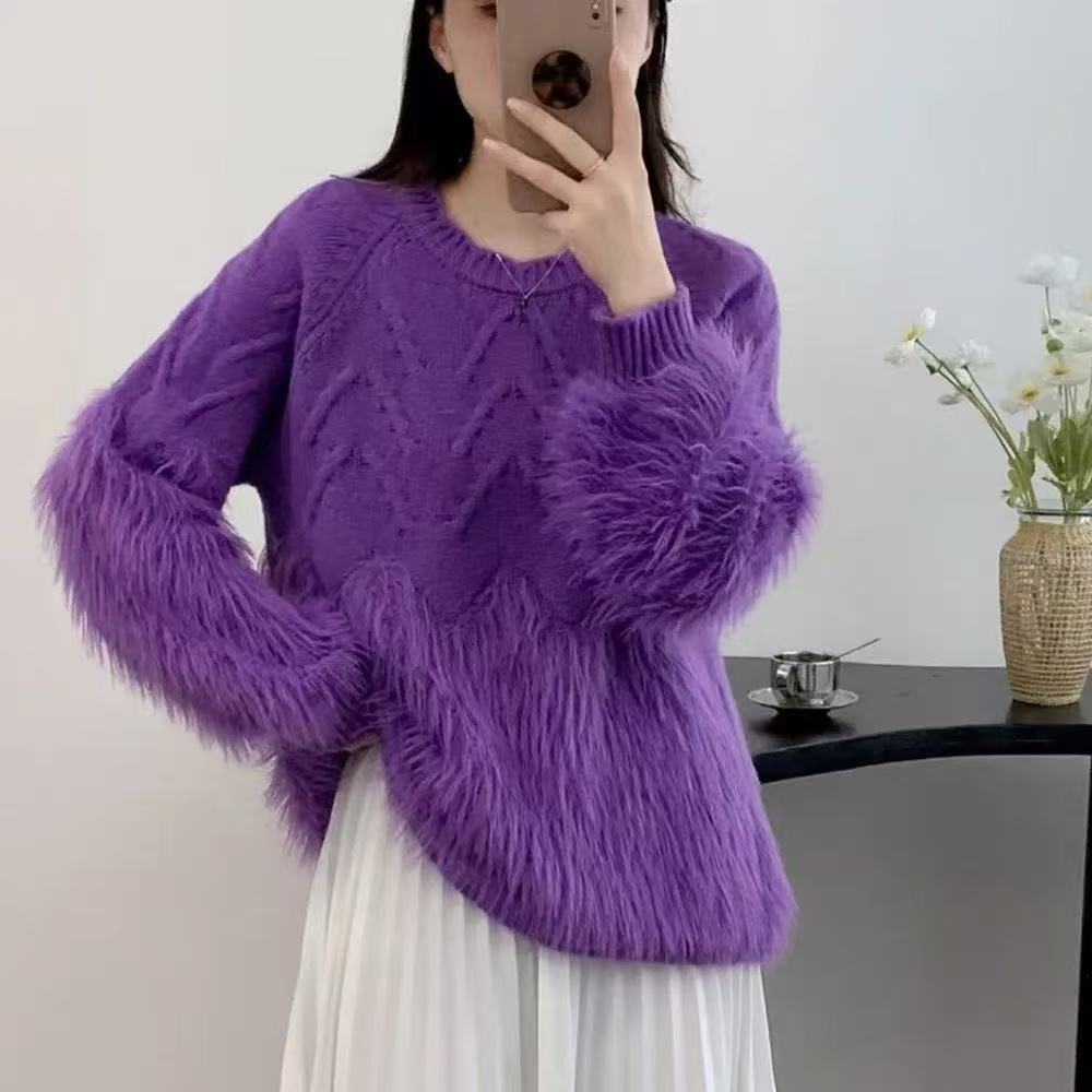 plus size women's new long sleeve high waist printed banquet dress mid-length skirt D02743