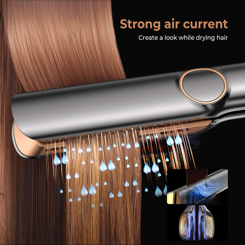 Famous Brand Designer New High Speed Strong Hot Cold Air Straightener Straight Plate Constant Temperature Home Care Business Trip Bia Dry And Wet Hair