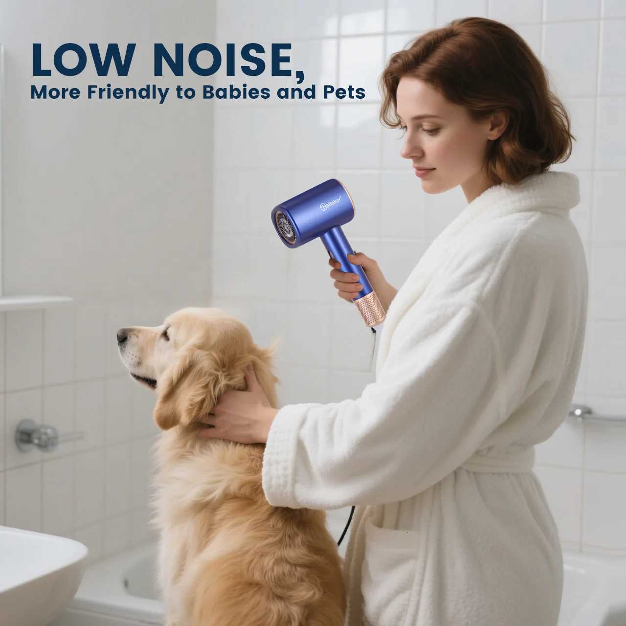 Hatteker 3200W Portable Hair Dryer 3 Temperature Settings Home Use Hotel Salon Professional Electric Blow Dryer for TravelXJ251022