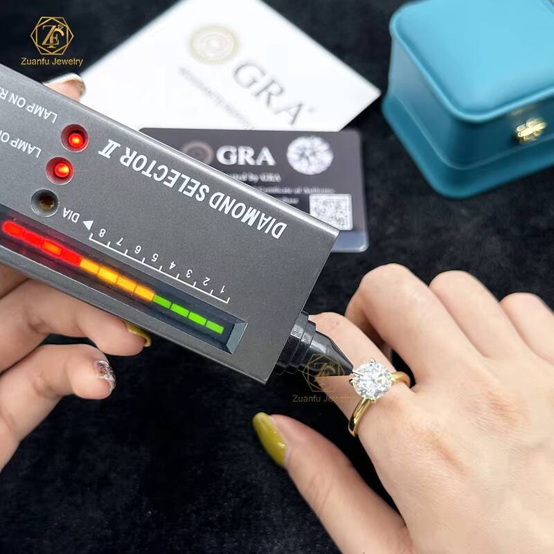 Classic Style 4 Claw Solitaire Gemstone Rings 14K18K Solid Yellow Gold Engagement Wedding 3CT9MM 35CT95MM Parties Gifts