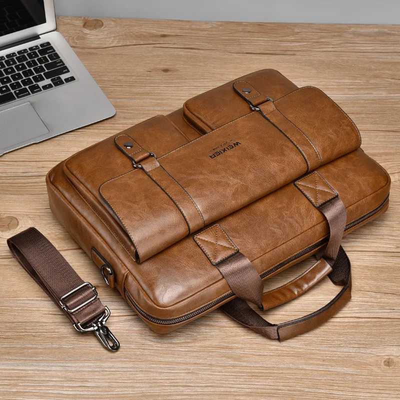 Mens bag luxury designer handbag large capacity briefcase 156inch laptop bag mens travel crossbody bags shoulder bag W251022