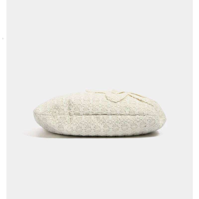 Korean Style Women Canvas Underarm Bags Lace Flower Women's Small Shoulder Commuter Female Tote Fashion Armpit Phone Bag Mdng251022