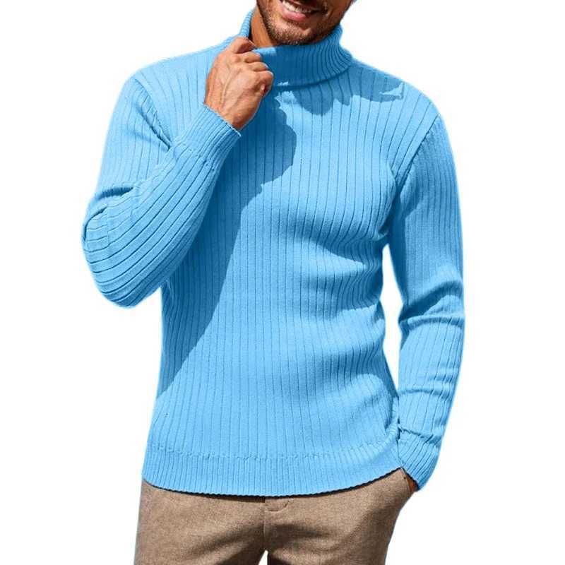 Mens Turtleneck Sweaters Long Sleeve Knitted Lightweight Casual Pullover Sweater Fall Winter Spring Warm Outwear Ribbed SweaterXJ251022