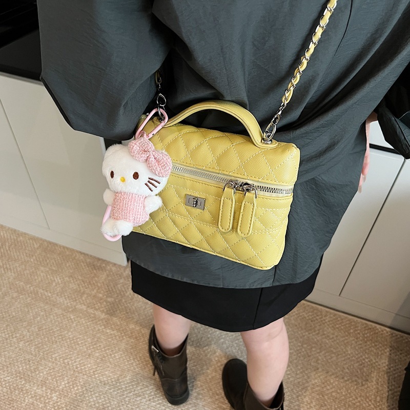 Luxury Brand Designer Bag Style Handbag For Women 2025 New Fashion Quilted Chain Small Square Bag Korean Version Simple Crossbody Bag For Women