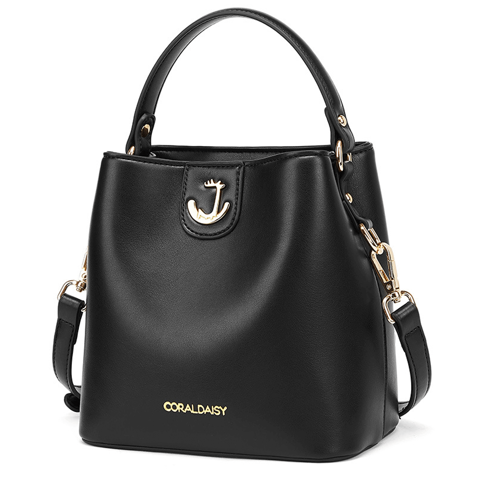 Women's Bucket Bags, PU Leather Handbags, Magnetic Ladies Crossbody Purses, Shoulder Purses for Women