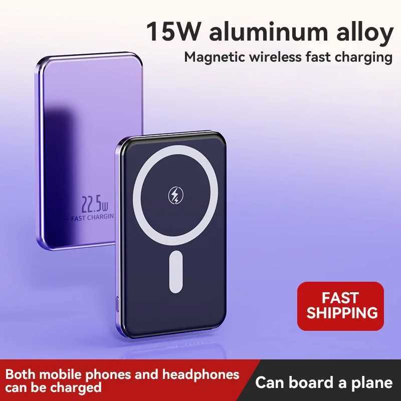 50000mAh Wireless Power Bank UltraThin Magnetic Portable Charger 225W PD Super Fast Charging for iPhone J251114