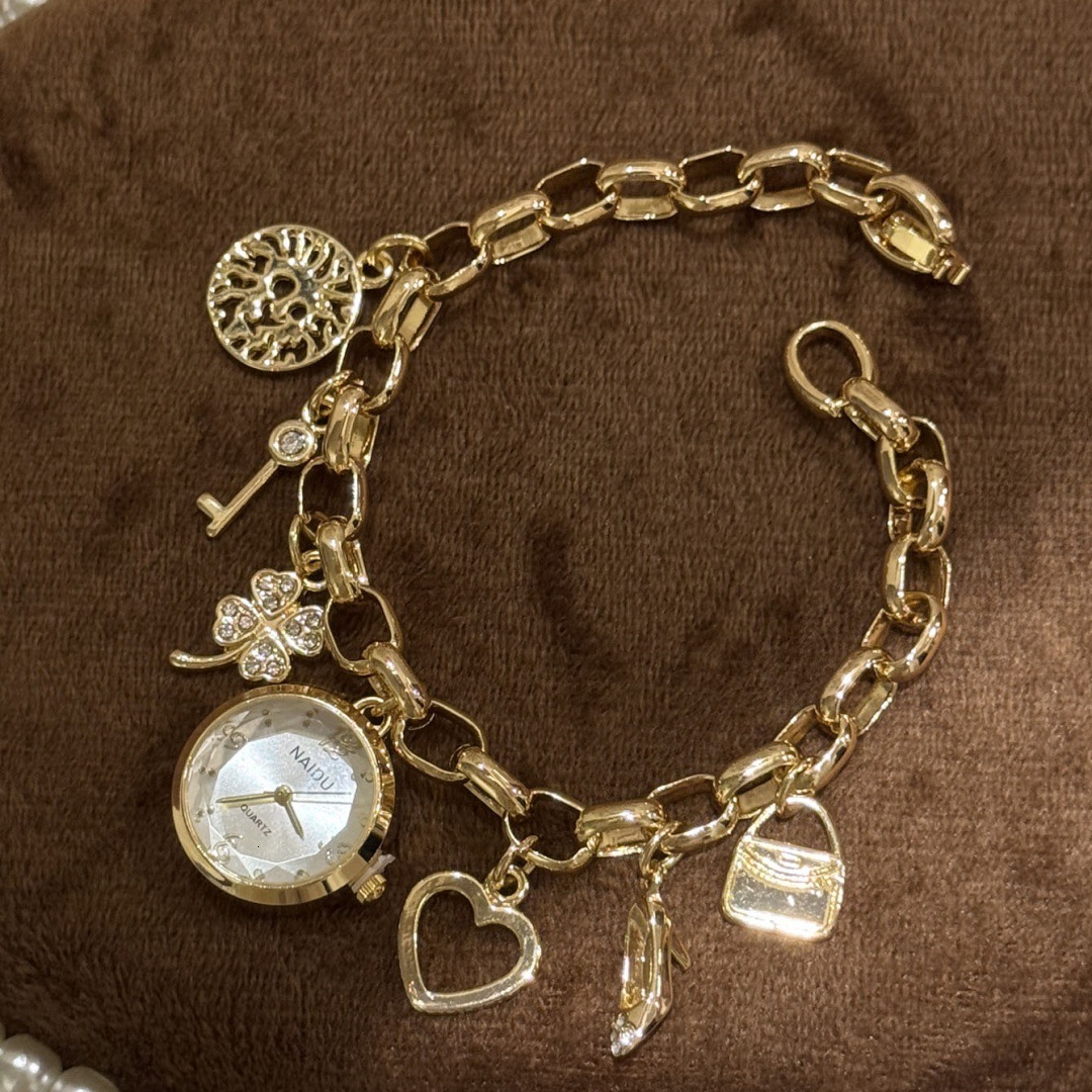 Designer Watch Wind Pendant Bracelet Watch For Women Trendy Jewelry Bracelet Luxury Watch Style Quartz Watch High-end Feel Wristwatch Live Streaming M