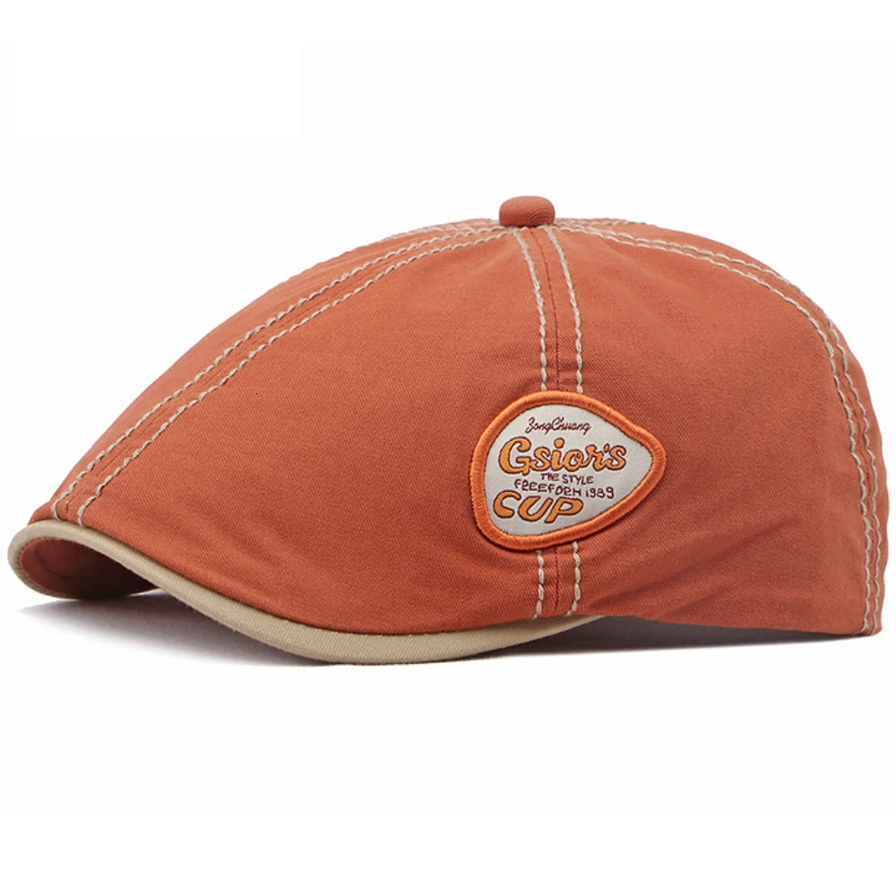 HT61 Beret Cap Men Women Spring Summer Sun Hat Octagonal Vintage Adjustable Ivy Flat Male Female Berets 251008