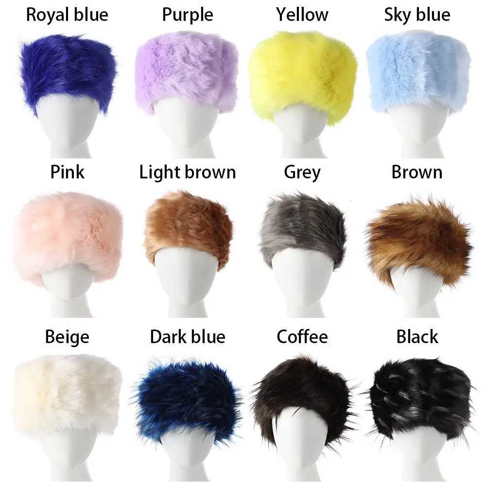 Ski Snow Earwarmer Faux Fur Headband Women Earmuff Fluffy Russian Caps Outdoor Winter Hats V251022