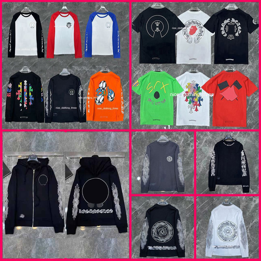 chrome Hoodies Fashion mens shirt Designer Hoodies Sweatshirts Hip Hop Running Jacket Pullover Hooded Cardigan Loose Man Hoody Clothing high Qualitys size S/XL