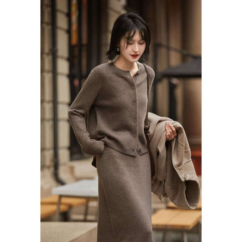 Row Wind Wool Cashmere Series ~ New Sweaters In Autumn And Winter/Overskirt Fashion Two-Piece Suit 251022