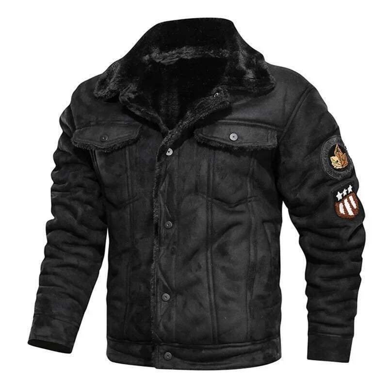 Winter Men Bomber Jacket Motorcycle Casual Mens Thick Fleece Army Tactical Coats Fashion Male Windbreaker Jackets Clothing